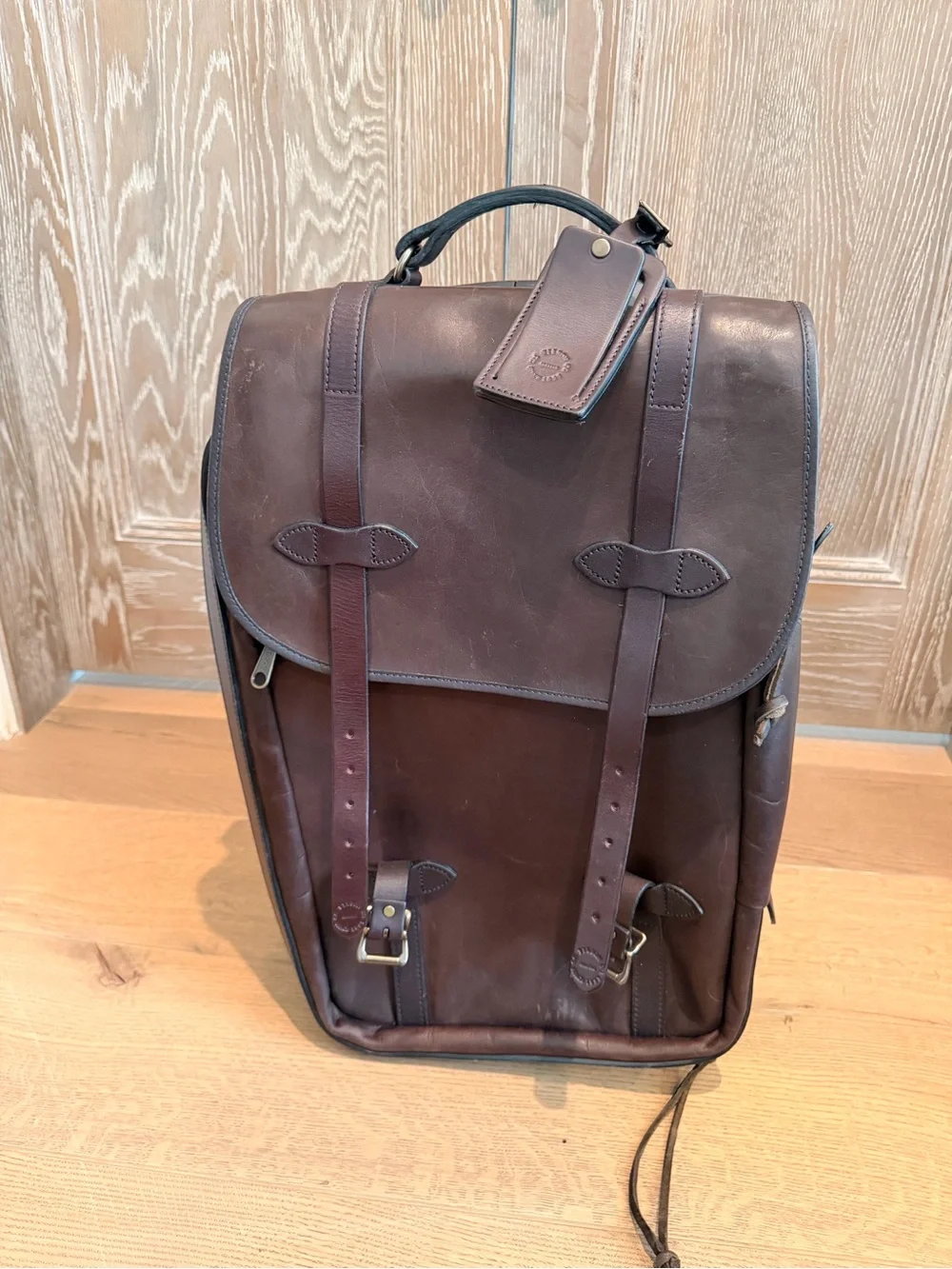 FILSON WEATHERPROOF ROLLING CARRY-ON SUITCASE | SIERRA BROWN